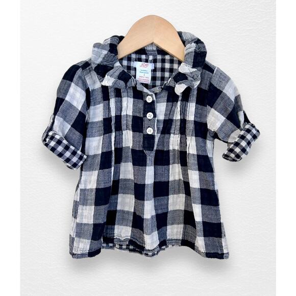 Joe Fresh Textured Plaid Tunic Top, Size 4 - Picture 8 of 8